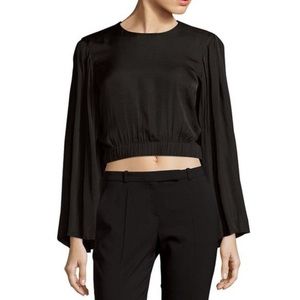 NWT Elizabeth and James Ava crop top with long sleeves XS